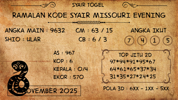 Prediksi Missouri Evening