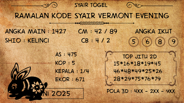 Prediksi Vermont Evening
