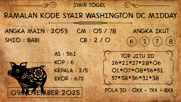 Prediksi Washington Dc Midday